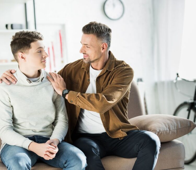 father with teenage son