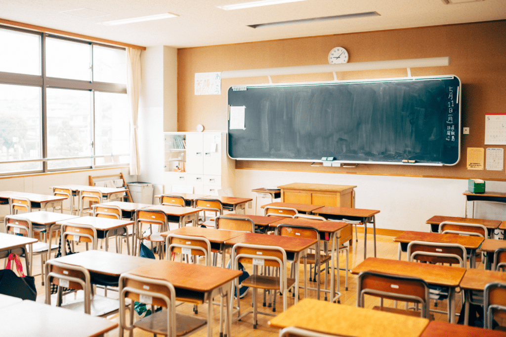 empty classroom