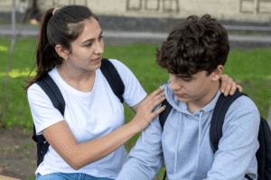 teen afraid of school